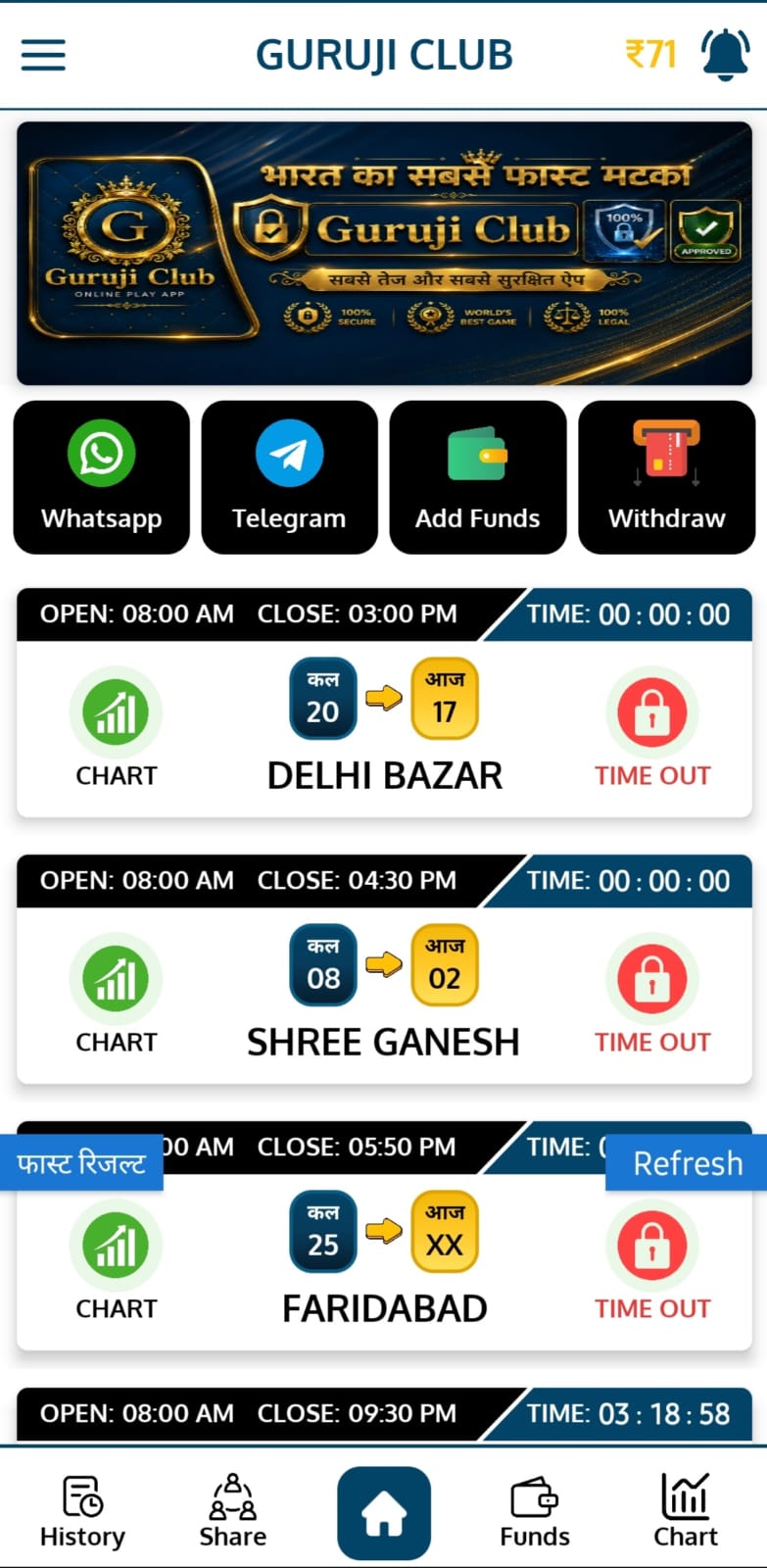 Guruji Club App Home Screenshot